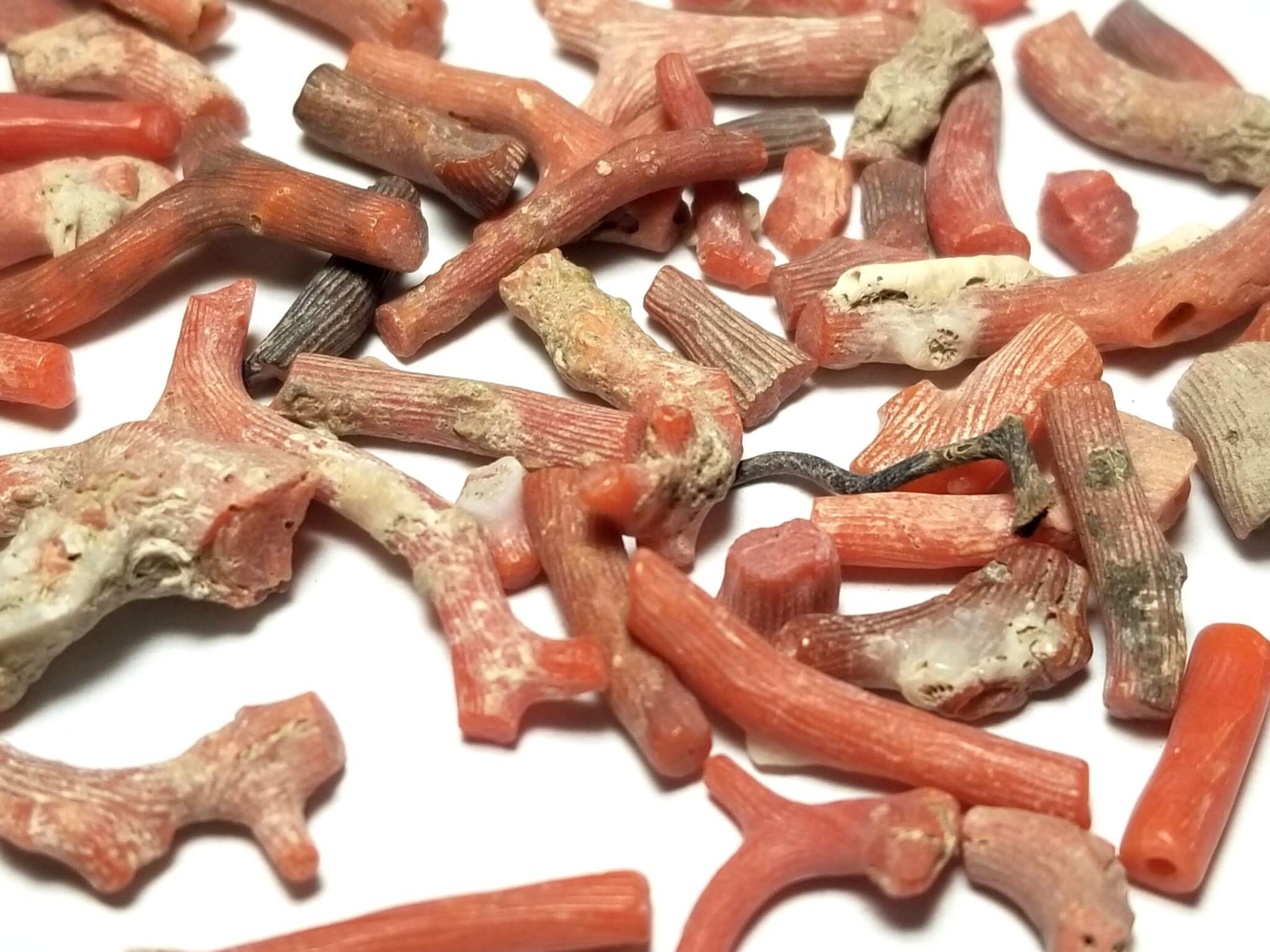 Coral Red Italian Mixed Shapes 4x9-9x20mm (70ctw)
