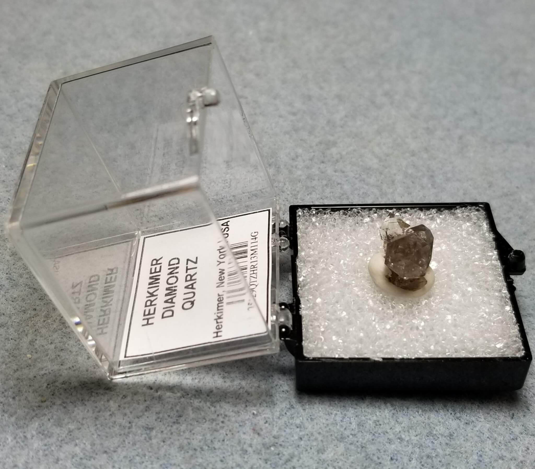 Quartz Herkimer Diamond Specimen Thumbnail 13x7.25mm 1.14Grams - Image 3