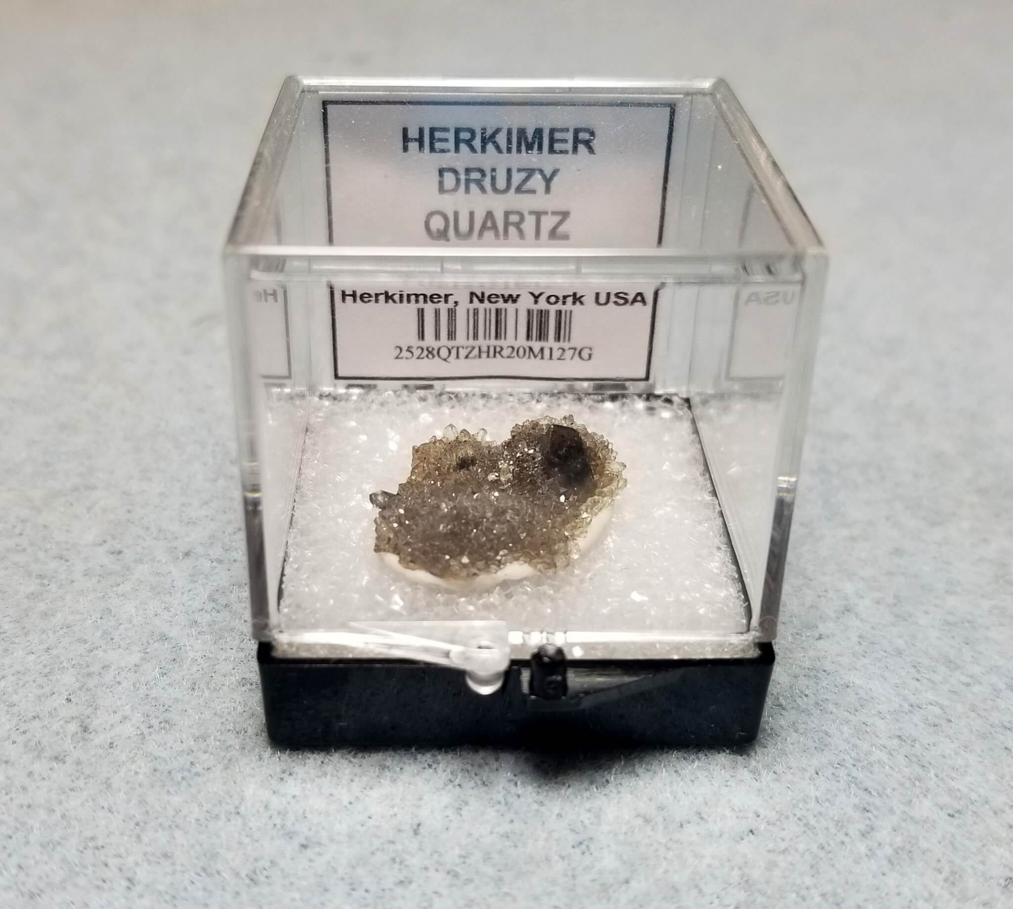 Quartz Herkimer Druzy Plate Specimen Thumbnail 20.5x16mm 1.27Grams - Image 7
