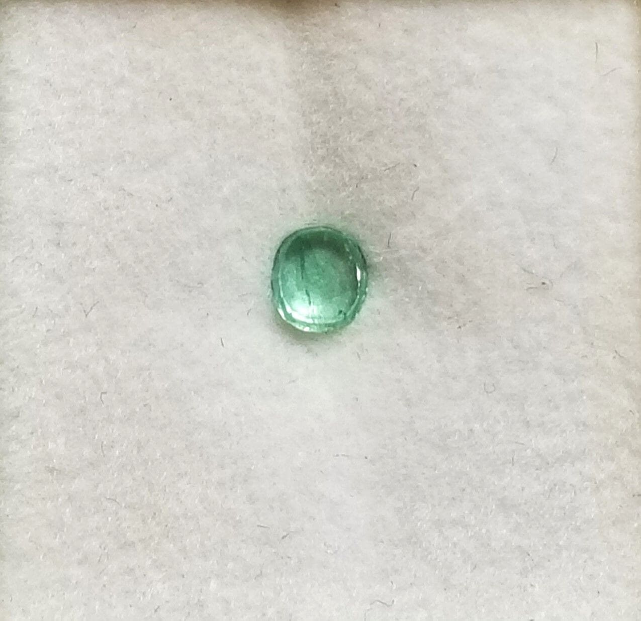 Emerald Swat Valley Oval 4.75x4.35mm 0.32cts - Image 2