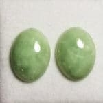 Jade Green Oval Cabochon 15x11mm (2Pcs)