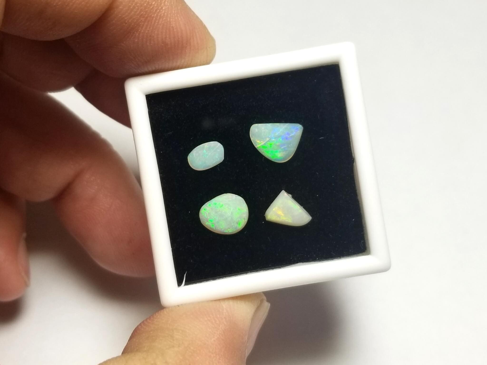 Opal Australian Freeform Cabochon Rubs 3.75x6-6x8mm 2.50Ctw (4Pcs) - Image 2