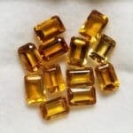 Citrine Emerald Cut 6x4mm (12 Pcs)