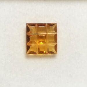 Citrine Nine-Square Fantasy Cut 9.5mm (1 Pcs)