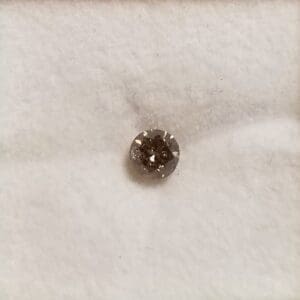 Diamond Champagne Round I1 4.7mm 0.44crts (chipped girdle)