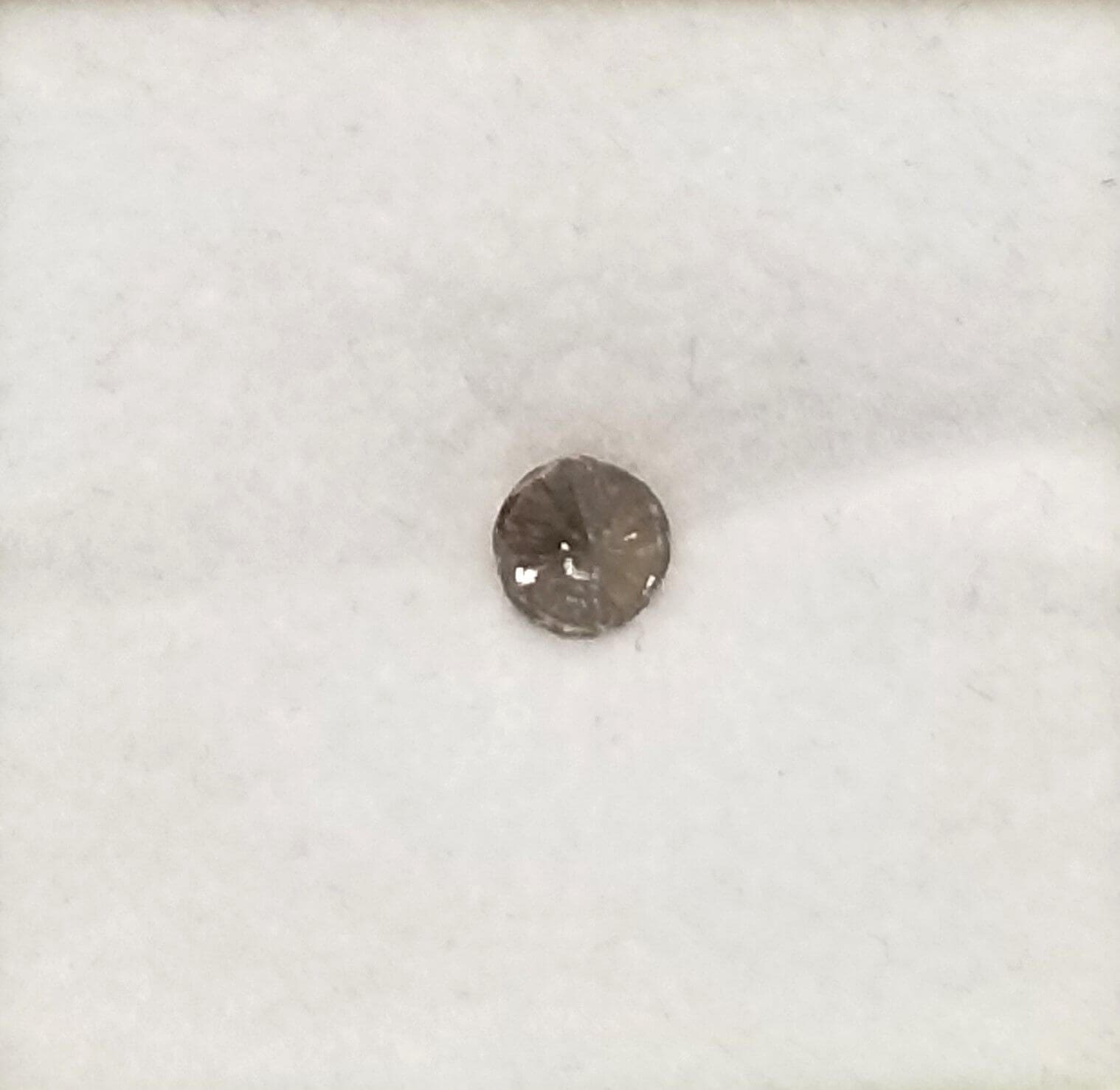 Diamond Champagne Round I1 4.7mm 0.44crts (chipped girdle) - Image 2