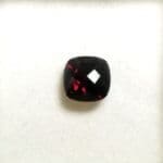 Garnet Cushion Cut Checkerboard Top 8mm 3.00Crts