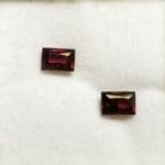 Garnet French Cut 6x4mm (2 Pcs)