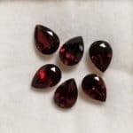 Garnet Pear 7x5mm (6 Pcs)