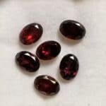 Garnet Oval 7x5mm (6 Pcs)
