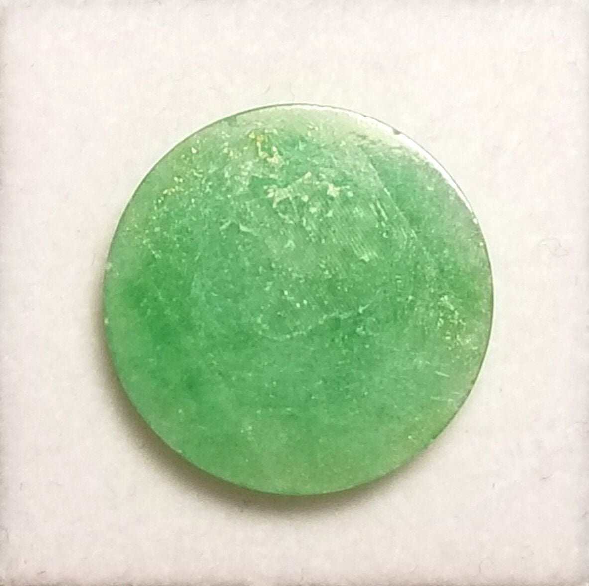 Jade Green Round Cabochon 20mm 13.65crts - Image 2