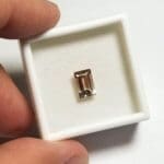 Sunstone Oregon Red Golden Emerald Cut 9x6mm 1.57crts