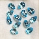Topaz Blue Pear 6x4mm (12 Pcs)
