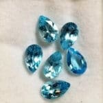 Topaz Blue Oval 7x5mm (6 Pcs)