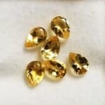 Citrine Pear 7x5mm (6 Pcs)