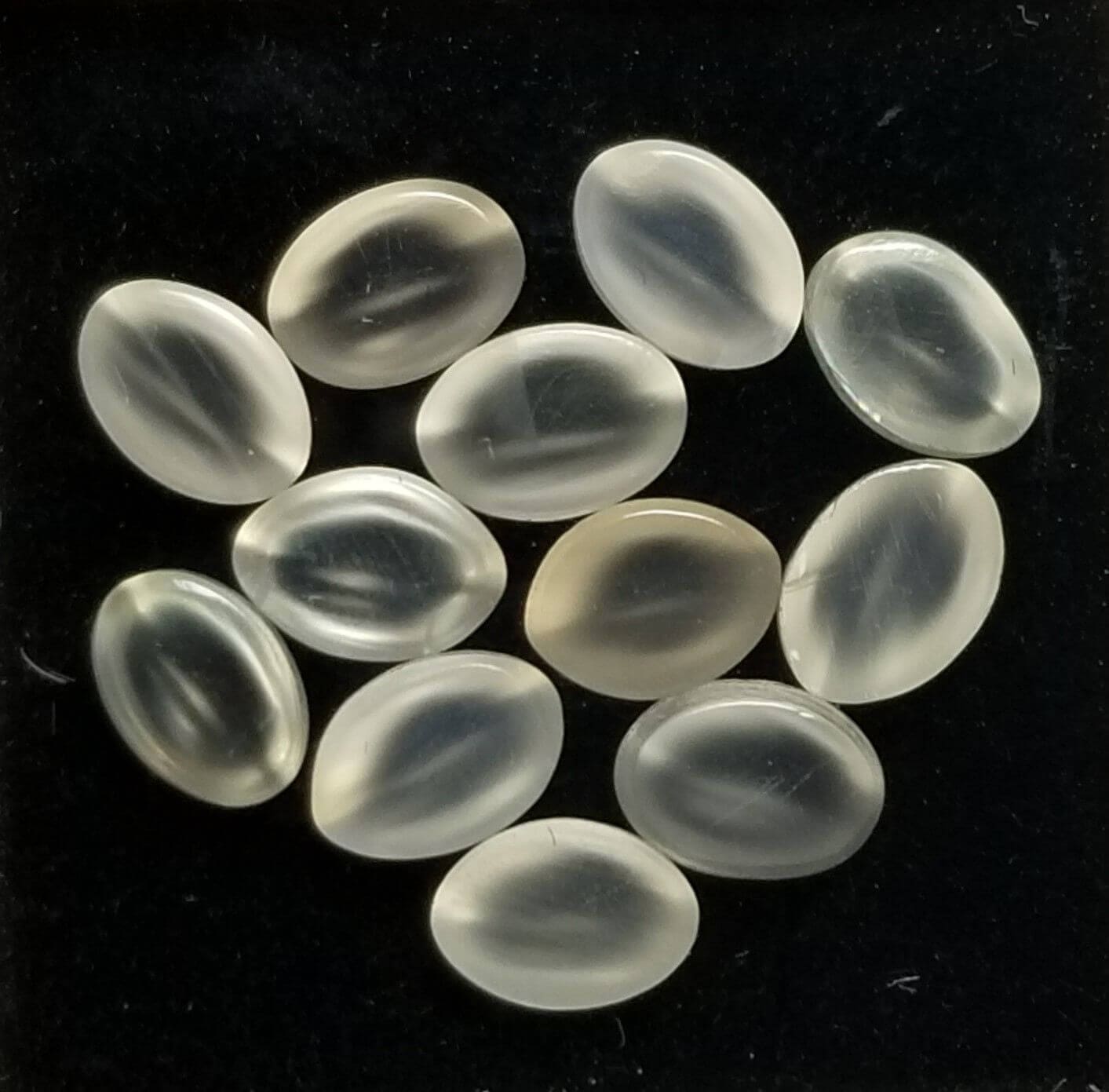 Moonstone Cats Eye Translucent Oval 7x5mm (12 Pcs) ~BUY 2 GET 1 FREE - Image 2