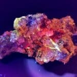 (G8) Fluorite Mapimi Mexico (UV Red) 3"x1.5" Inches 74.75G