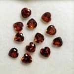 Garnet Heart 4mm (12 Pcs)