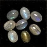 Labradorite, Oval Cabochon Mixed 8x6mm (8 Pcs)