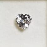 Quartz Clear Heart 9mm (1Pcs)