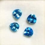 Topaz Blue Swiss Pear 6mm (4 Pcs)