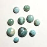 Larimar Cabochon Round 4-8mm Random Mix (10Pcs)