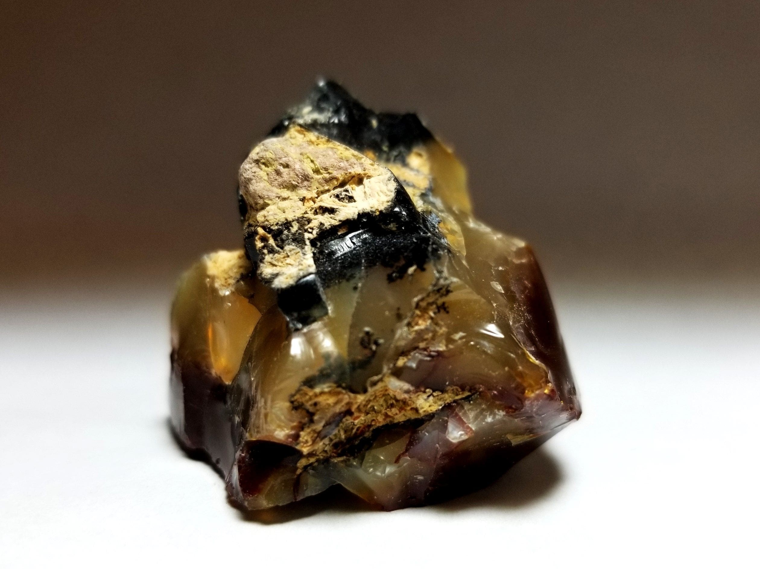 Opal Oregon Fire Juniper Ridge Specimen Rough 2.2"x1.2" 293.25crts - Image 4