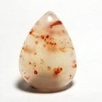 Agate Pigeon Blood Pear Cabochon 33x23.5mm 40.06Crts