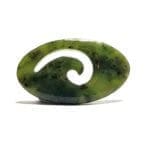 Jade Applegate (Bowenite) Oval Carved Wave 42x25mm 38.25crts
