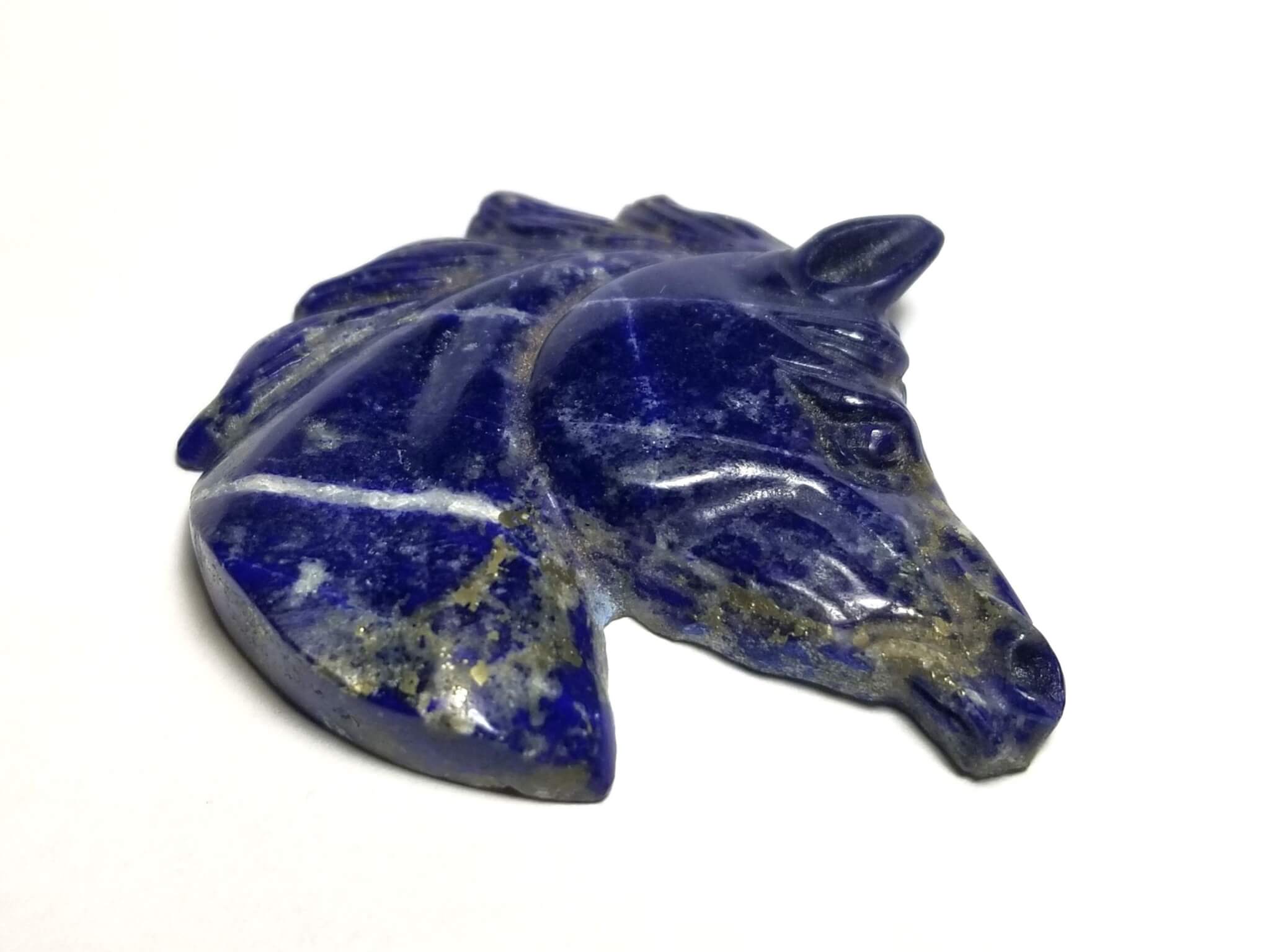 Lapis Carving Horse Head 44x40mm 81.60crts - Image 3