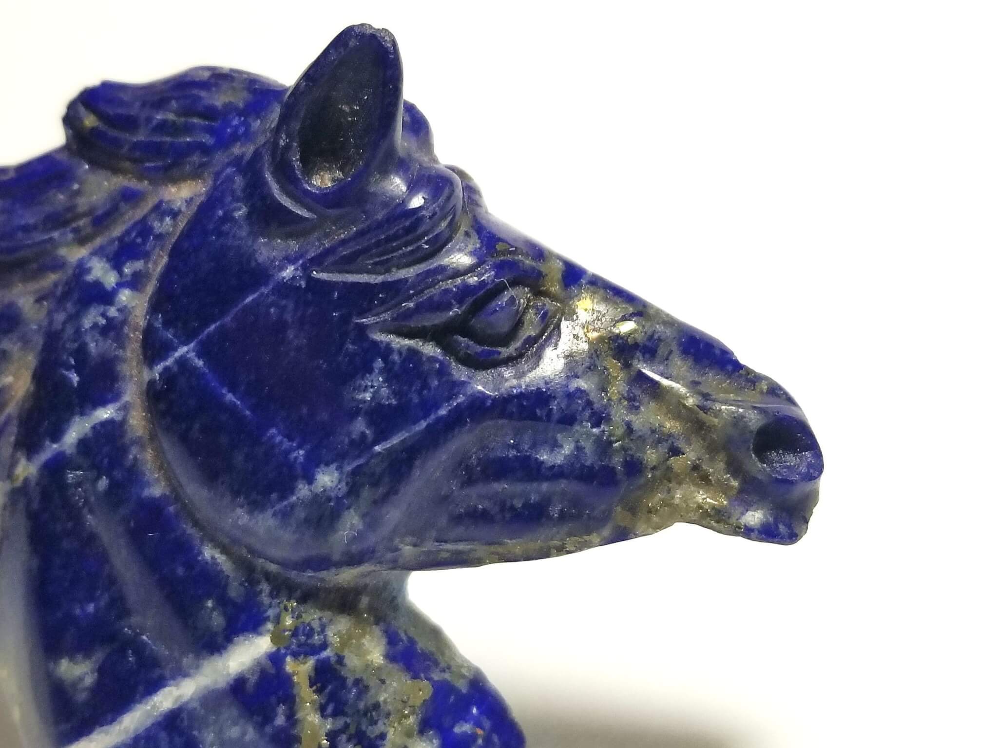 Lapis Carving Horse Head 44x40mm 81.60crts - Image 4