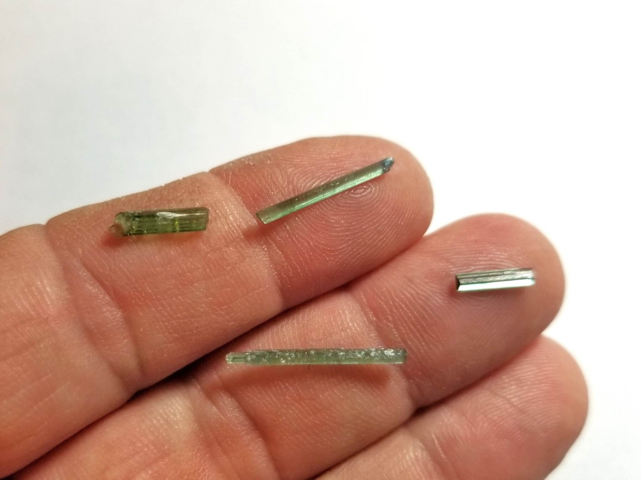 Tourmaline Green Rough Specimen (Needles) 20x2-4x2mm (100+Pcs) - Image 5