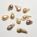 Pearl Freshwater Blister Cream 12x8-19x7mm 36.15ctw (10Pcs)