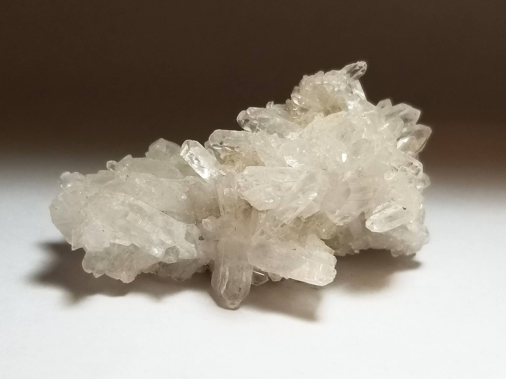 (G9) Quartz Clear Cluster Brazilian 2.5"x1.25" Inch 42.95Grams