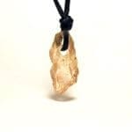 (P3) Oregon Golden and Schiller Sunstone Pendant Corded Necklace #43