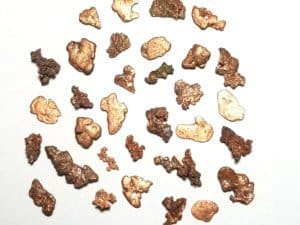 Copper Michigan Rough Specimen 4x3mm – 10x7mm (15Pcs)