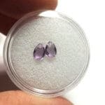 (E1) Amethyst Briolette (full drilled) 6x4mm 0.86ctw (2Pcs)