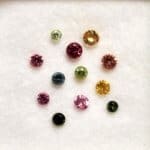 (J4) Tourmaline Mixed Color Random Round 2-3.5mm (12Pcs)