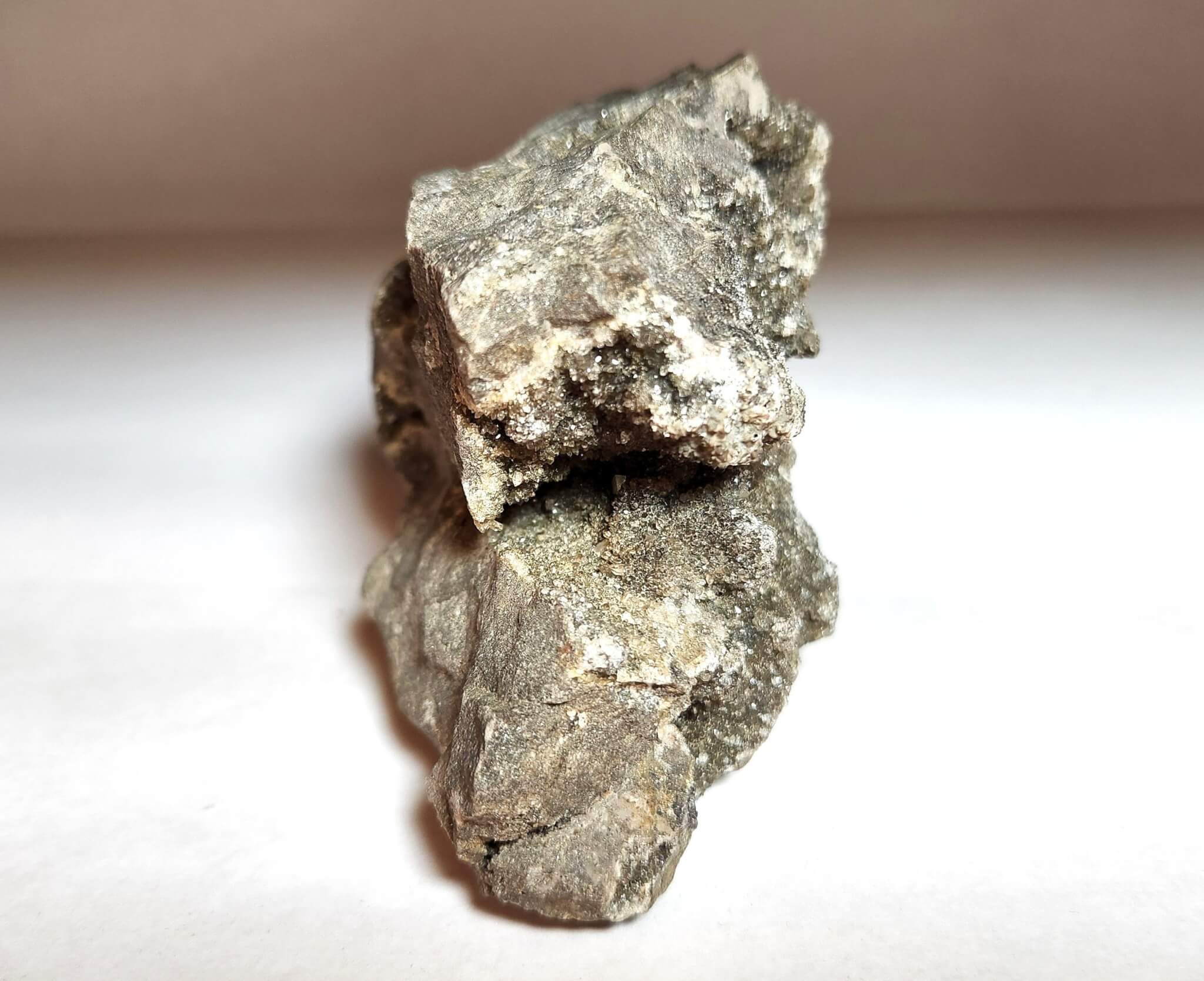 (H2) Quartz Herkimer Druzy Plate Specimen 5"x3" Inches 1.08LBS - Image 2