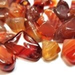 (P6) Carnelian Random Mixed Polished Freeform Tumbles (1/2 Pound)