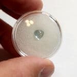(B9) Topaz Blue Heart Cabochon 6mm 1.04Crts