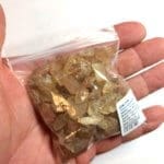 (X4) Sunstone Oregon Yellow Champagne Clear (no schiller) Rough Specimen (100Grams))