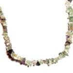 (Q7) Multicolor Fluorite Polished Freeform 5.5-6.5mm Infinity 30" 300Ctw Necklace