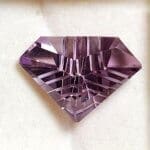Amethyst Fantasy Laser Shield Cut 25.5x15mm 12.88 Crts