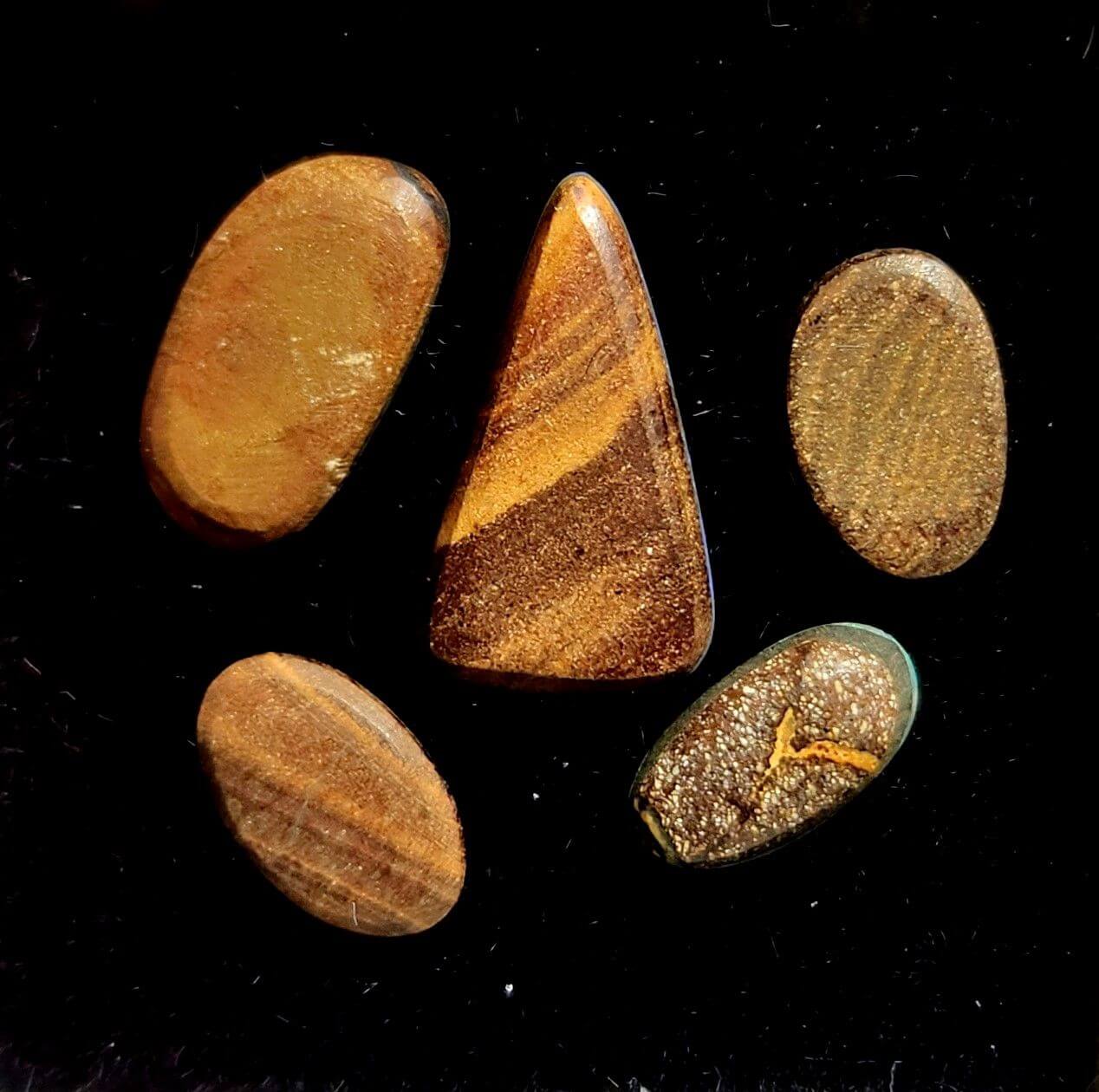 (G5) Opal Australian Doublet 9.25x5.5-14.75x9mm 5.49Cttw 5Pcs - Image 2