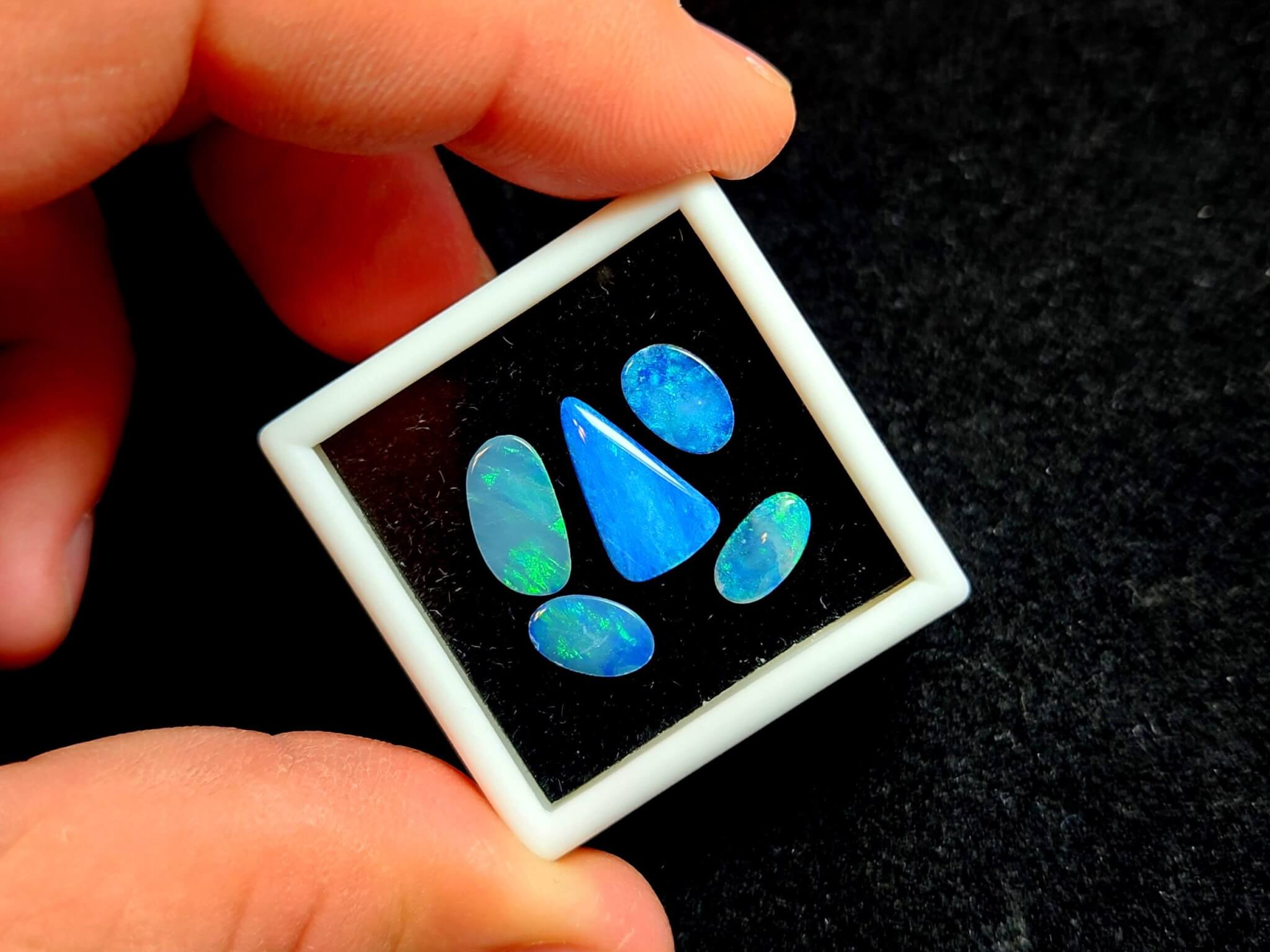 (G5) Opal Australian Doublet 9.25x5.5-14.75x9mm 5.49Cttw 5Pcs - Image 3