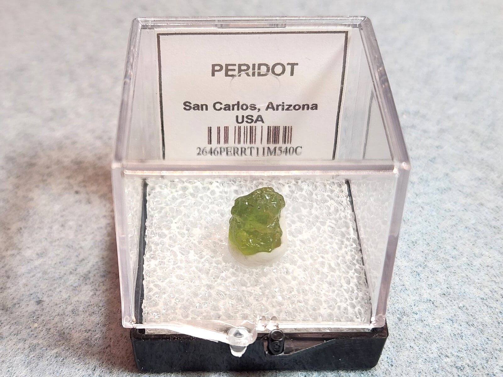 Peridot Arizona Specimen Thumbnail 11x7.5mm #540 - Image 6