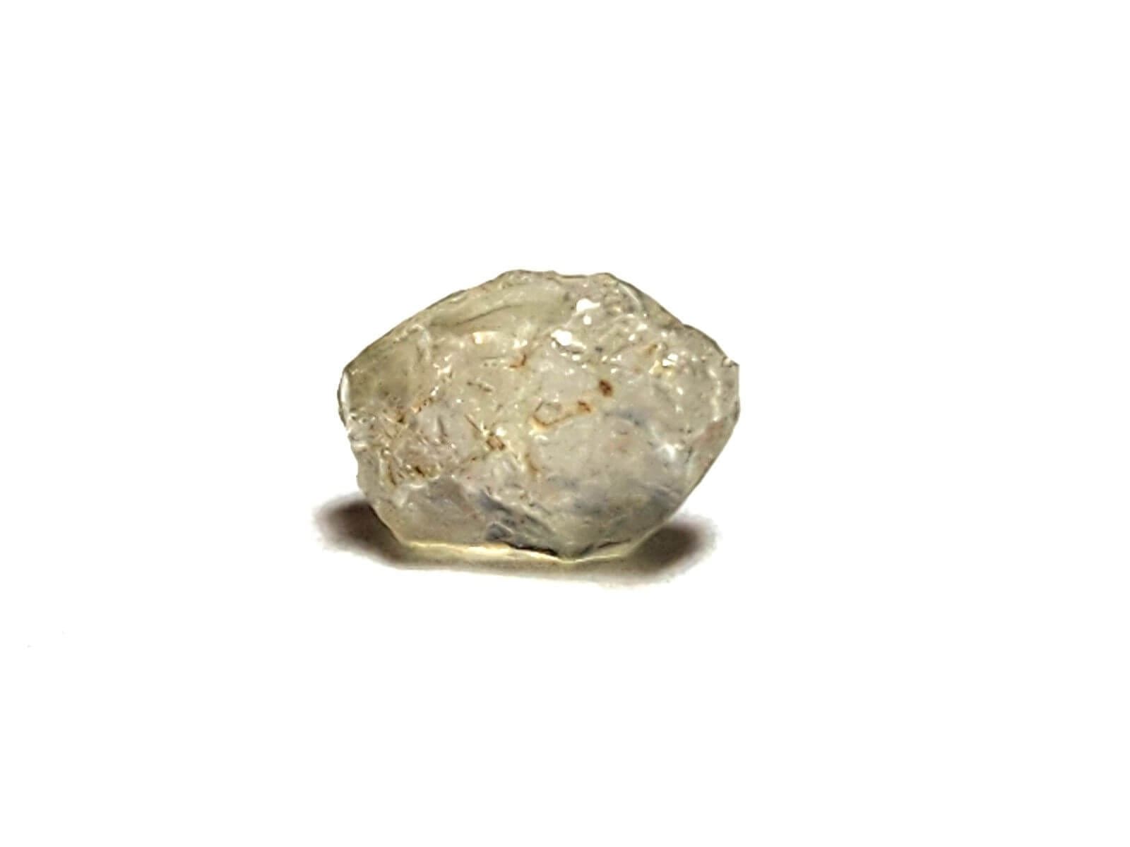 Sapphire Montana Rough Specimen Frost White 9.6x6.6mm 2.72Crts - Image 2