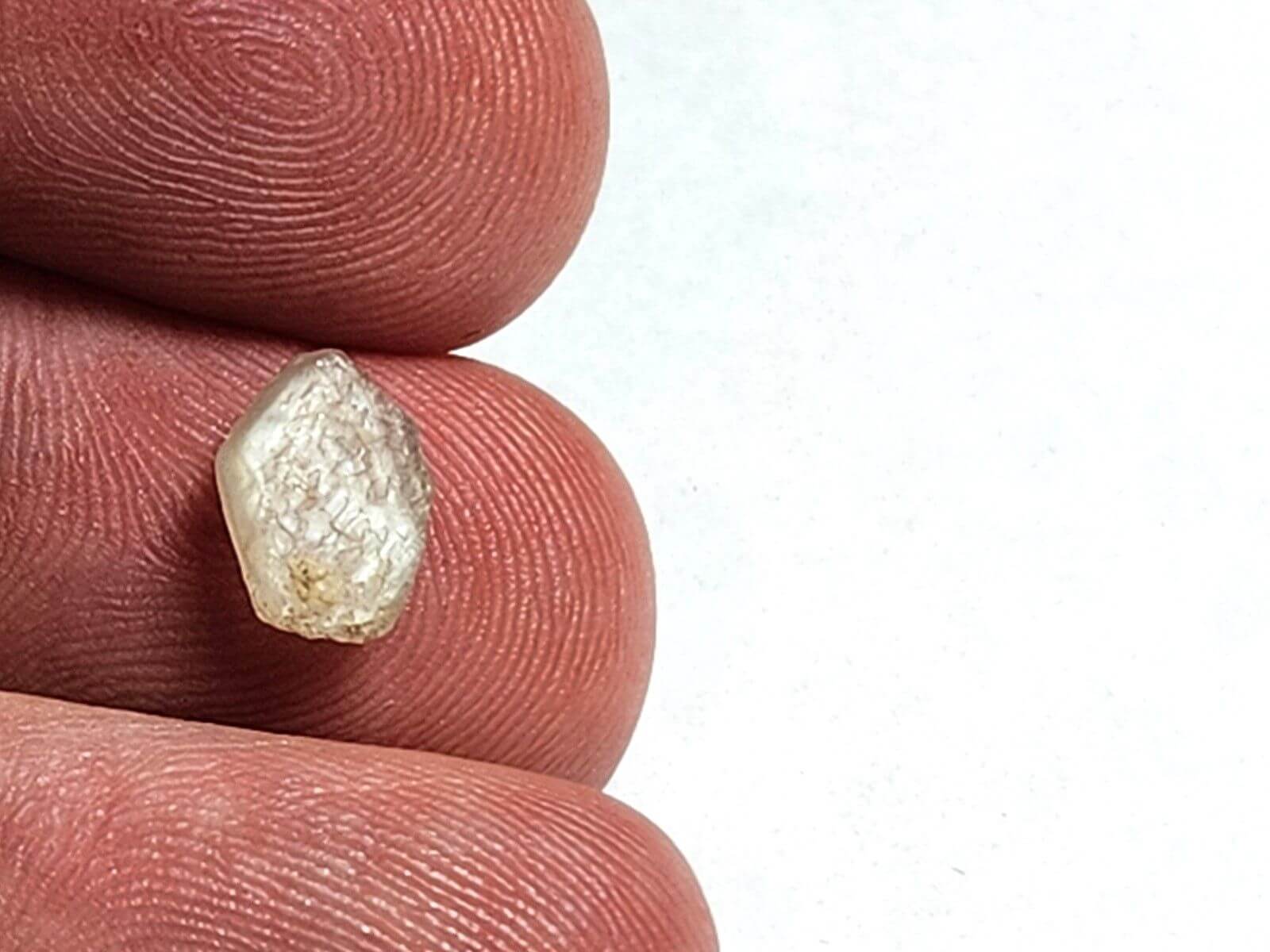 Sapphire Montana Rough Specimen Frost White 9.6x6.6mm 2.72Crts - Image 5