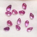 Topaz Pink Pear Cabochon 5x3mm (12 Pcs)